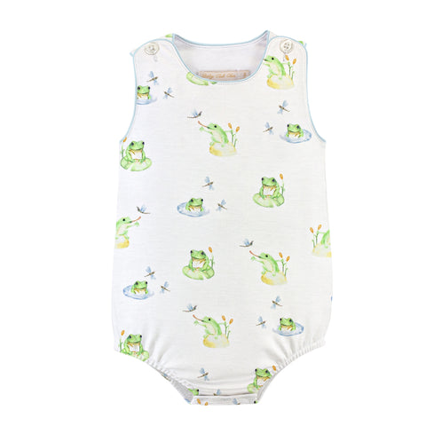 Pima Cotton Sleeveless Bubble - Frogs